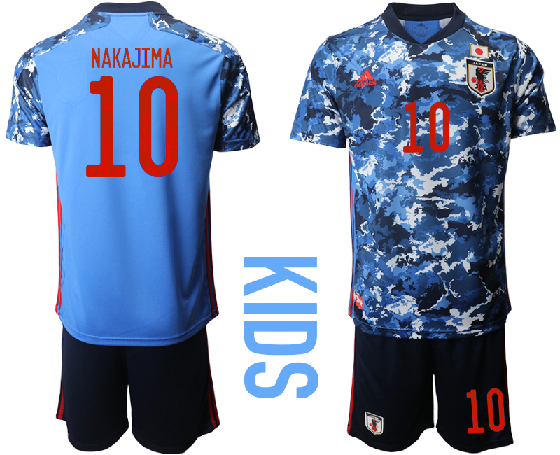 Youth 2020-2021 Season National team Japan home blue #10 Soccer Jersey1->colombia jersey->Soccer Country Jersey